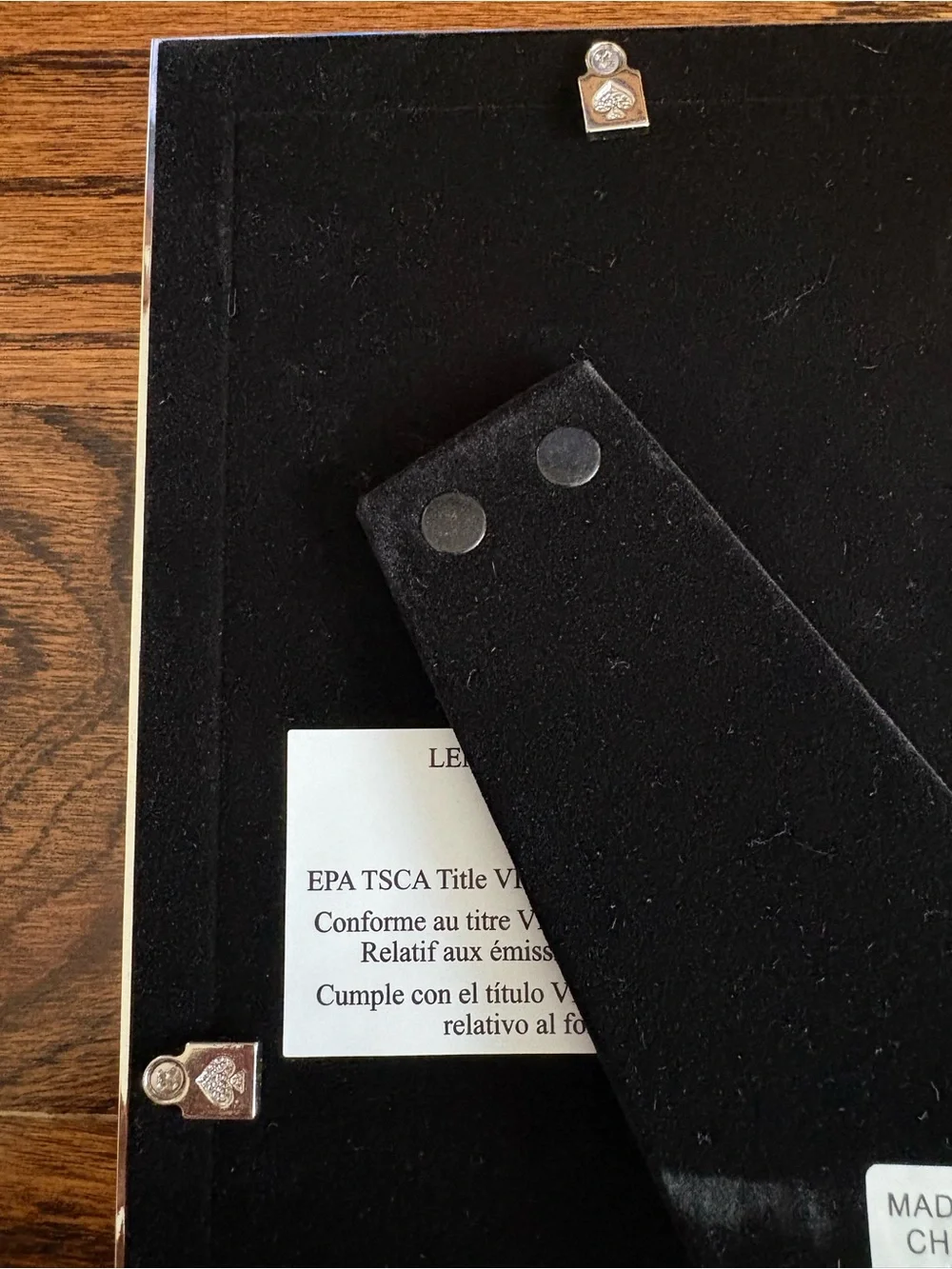 Kate Spade New York x LENOX Sitting Pretty Silver Glitter Edges 4x6 Photo Frame